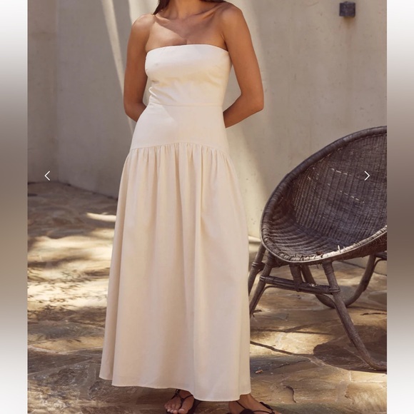 Danica Midi Dress - Latte - Picture 2 of 5